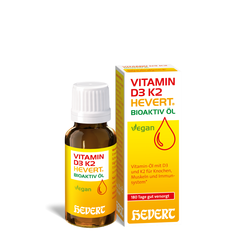 Neu: Vitamin D3 K2 Hevert Bioaktiv Öl